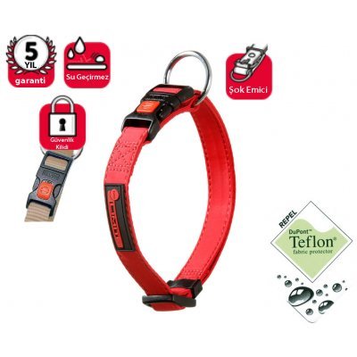 Karlie Teflon Kilitli Boyun Tasm.45-65Cm Kirmizi Karlie Teflon Kilitli Boyun Tasm.45-65Cm Kirmizi
