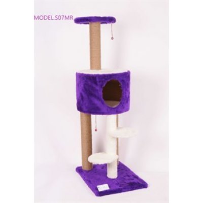 Cat Hause S07 Üst Oval Merdivenli Kedi Tırmalama Mor 128 Cm Cat Hause S07 Üst Oval Merdivenli Kedi Tırmalama Mor 128 Cm