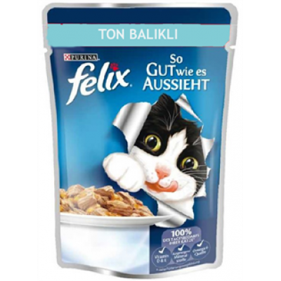 Felix Ton Balıklı Yetişkin Kedi Konservesi 100 Gr Felix Ton Balıklı Yetişkin Kedi Konservesi 100 Gr