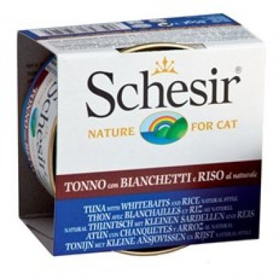 Schesir Ton ve Ringa Balıklı Naturel Kedi Konservesi 85 Gr Schesir Ton ve Ringa Balıklı Naturel Kedi Konservesi 85 Gr